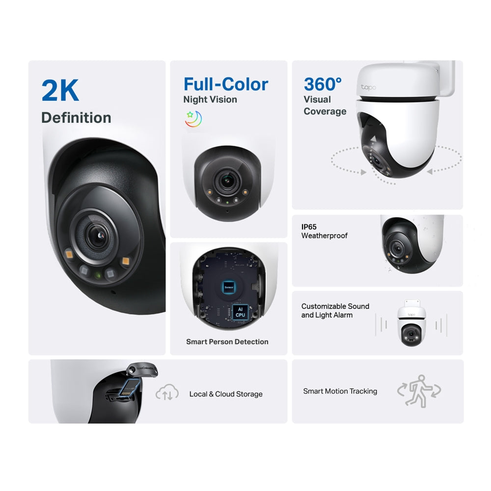 TP-Link Tapo C510W cámaras de vigilancia Cámara de seguridad IP Interior y exterior Inalámbrico CE, FCC, RoHS, RCM