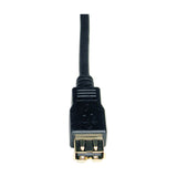 Tripp Lite U024-006 Cable de Extensión USB 2.0 (A M/H), 1.83 m [6 pies], Macho/Hembra, Negro