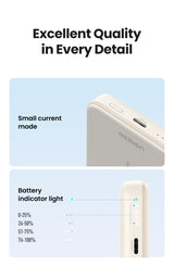Ugreen 25208 batería externa 10000 mAh Cargador inalámbrico Beige