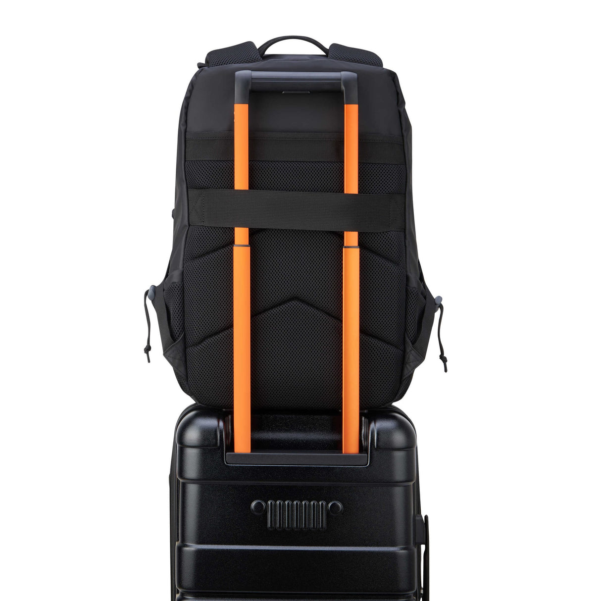 Delsey J02744610-00 maletín para laptop 39.6 cm (15.6") Mochila Negro, Tirante para hombro, 800 g