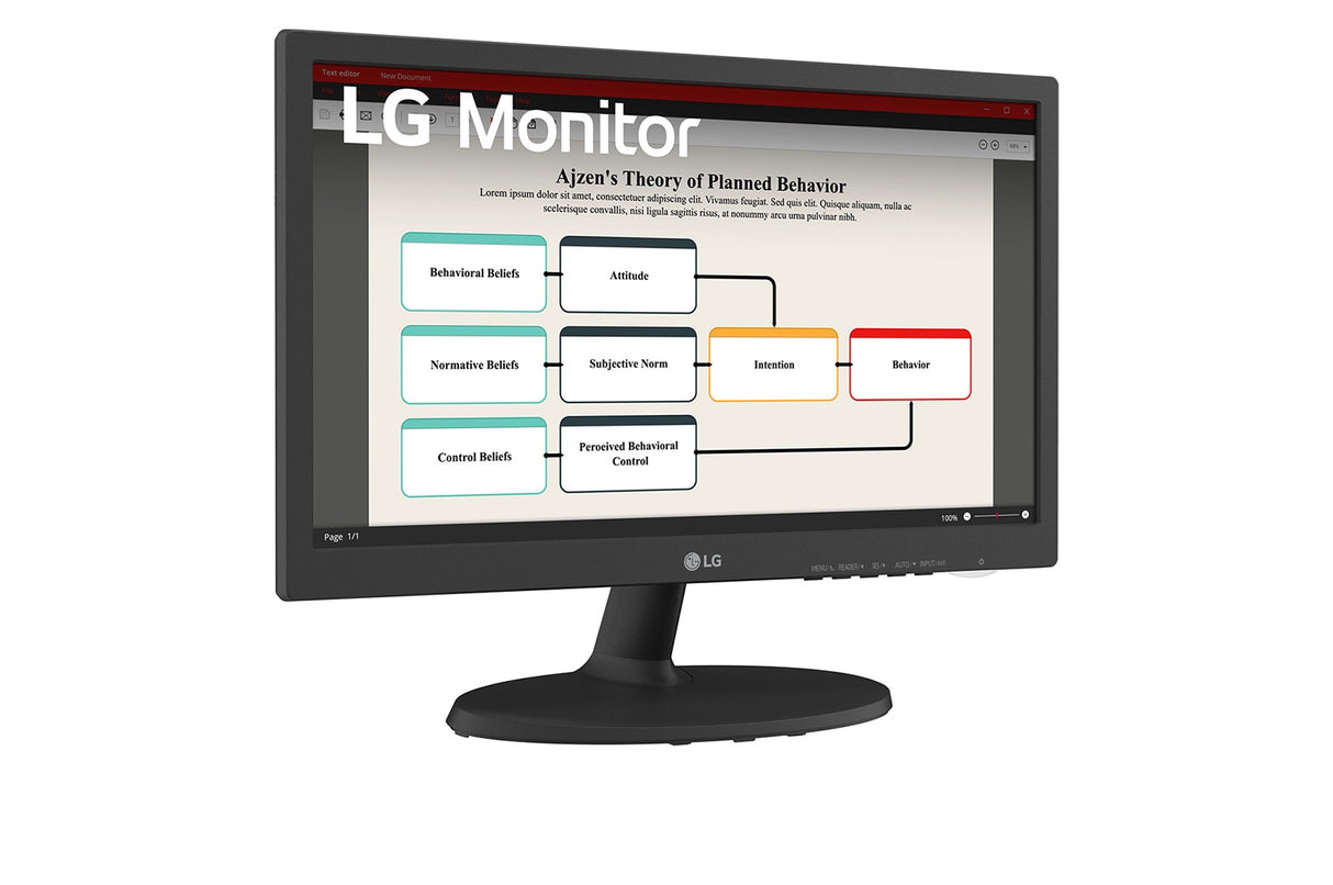LG 19BA300 Monitor 47 cm (18.5") 1366 x 768 Pixeles HD LED Negro