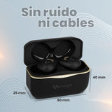 AUDÍFONOS VORAGO PREMIUM ESB-600-ANC NOISE CANCELLING TWS IPX5 21 HRS MÚSICA