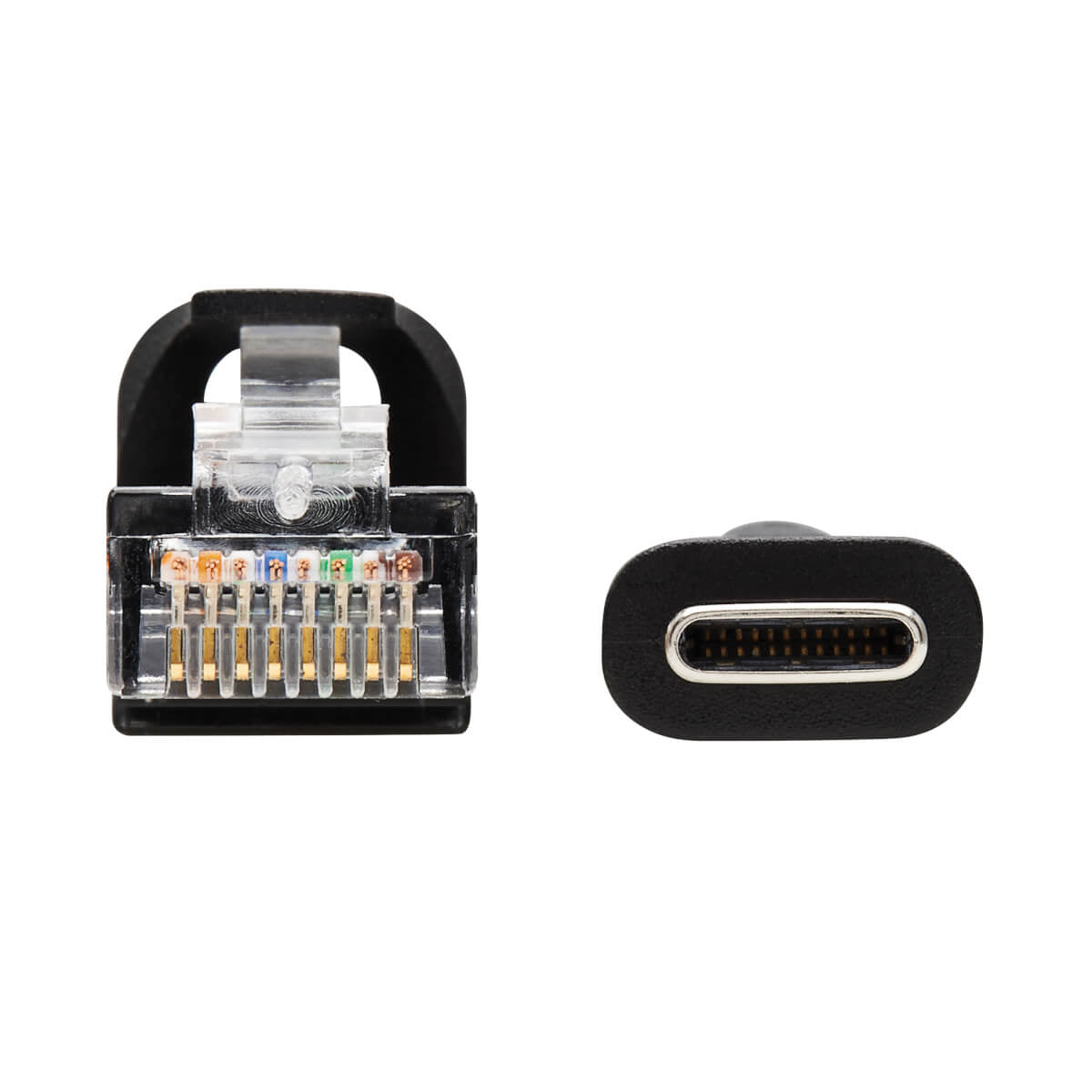 Tripp Lite U209-006-RJ45XC cambiador de género para cable RJ-45 USB Type-C Negro