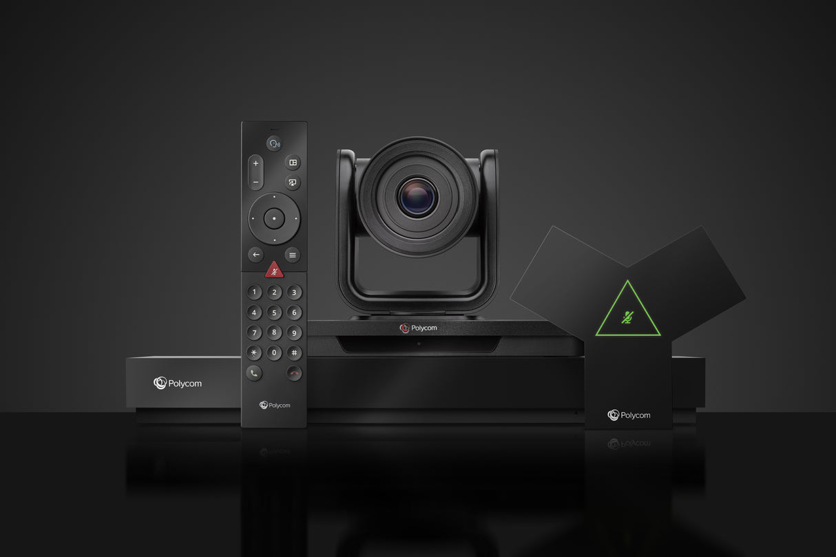 HP Poly Sistema de videoconferencia Poly G7500 con 1 año de Poly+, Sistema de video conferencia de grupo, 4K Ultra HD, 60 fps