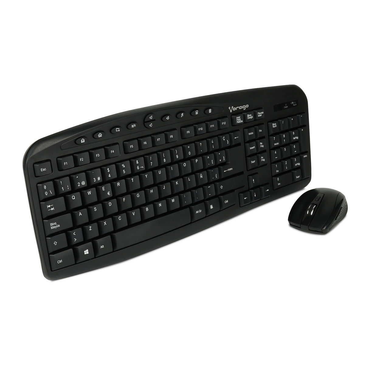 Vorago KM-303 teclado Ratón incluido Universal RF inalámbrico QWERTY Español Negro