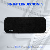 BOCINA VORAGO BLUETOOTH / MSD / USB / 3.5MM TELA NEGRO BSP-150 BK