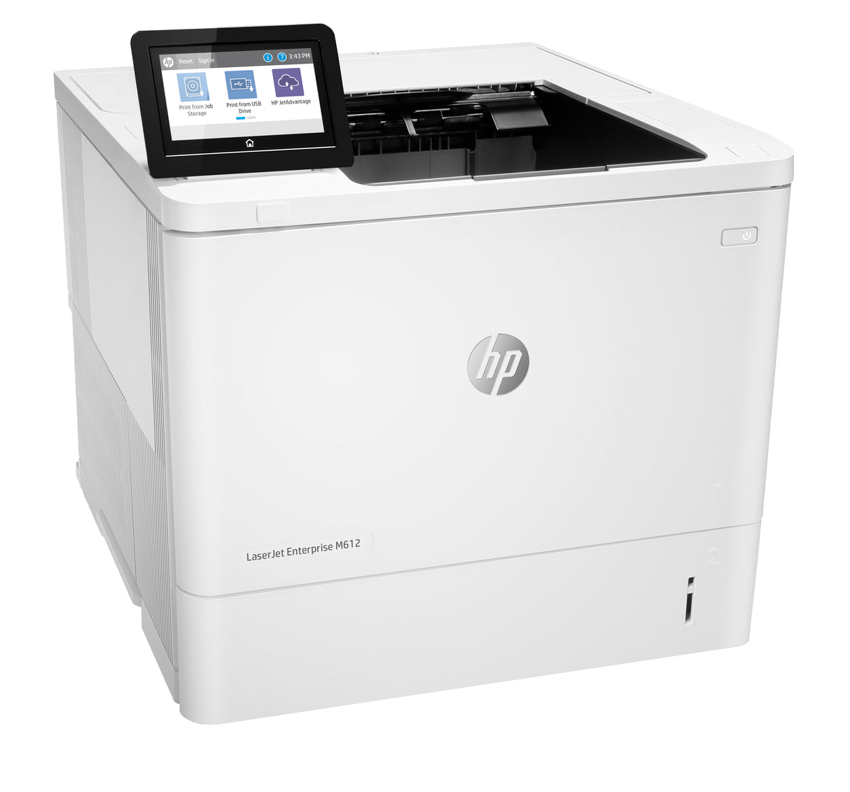 HP LaserJet Enterprise M612dn Blanco y negro Impresora, Ethernet solamente; A doble cara, 1200 x 1200 DPI, 71 ppm, Impresión a doble cara