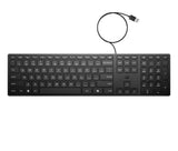 HP Teclado de sobremesa con cable HP 320K Teclados Oficina Alámbrico No