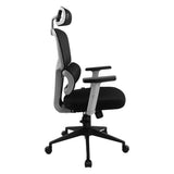 Vorago CGM-400-BK silla para oficina o computadora asiento acolchado respaldo de malla, Negro, Negro, Tela