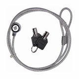 Candado de Seguridad Brobotix 235497 con Llave Redonda para Laptop Negro