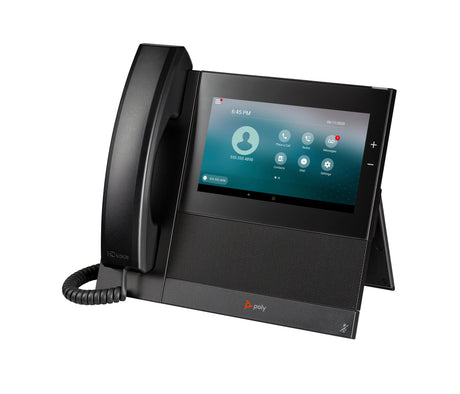 HP Poly Teléfono multimedia empresarial Poly CCX 600 con SIP abierto y habilitado para alimentación a través de Ethernet (PoE) teléfonos ip Teléfono IP Terminal con conexión por cable Negro Android 12