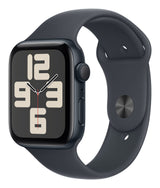 Apple Watch SE OLED 44 mm Digital 368 x 448 Pixeles Pantalla táctil Negro Wifi GPS (satélite)