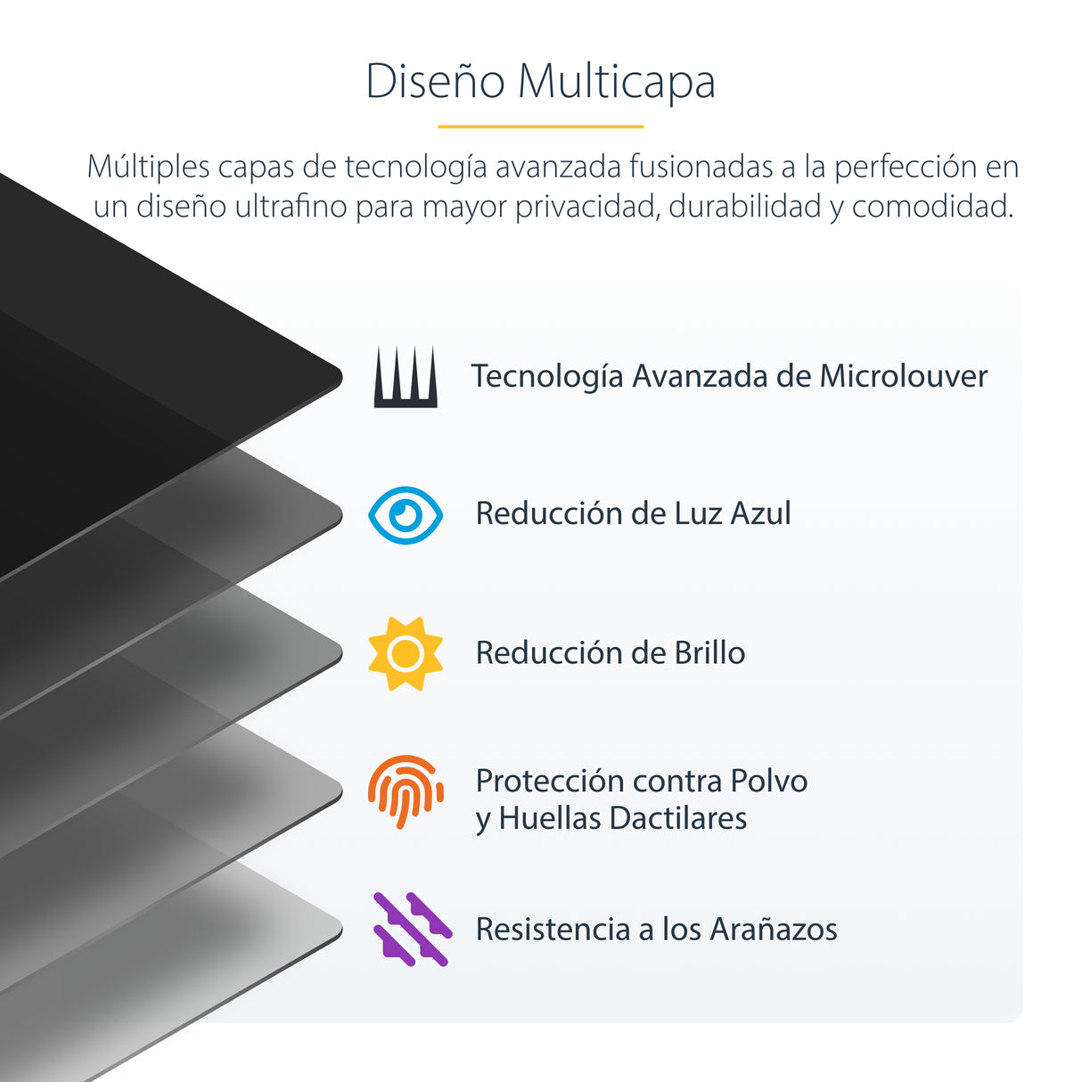 StarTech.com Filtro de Privacidad 16:9 para Monitor de 24" - Colgante - Protector Acrílico de Pantalla - Ángulo de