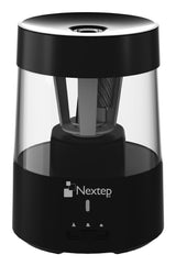 Nextep NE-181R sacapuntas Sacapuntas eléctrico Negro, Transparente, Plástico, Acero