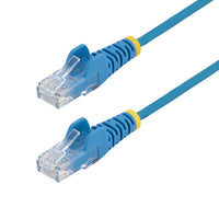 StarTech.com Cable de Red Ethernet CAT6 Delgado sin Enganches Azul de 7m - Cable RJ45 Snagless Slim 28AWG - Alambre de C