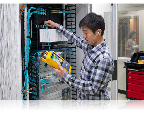Fluke CertiFiber Pro Equipos de prueba de pérdida óptica (OLTS) Amarillo