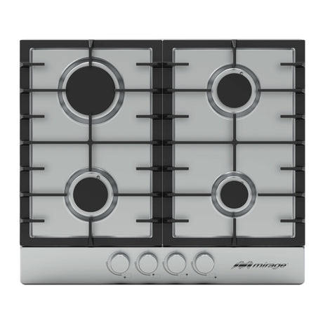 Mirage MPS60GB placa Acero inoxidable Integrado 60 cm Gas 4 zona(s) | Placas