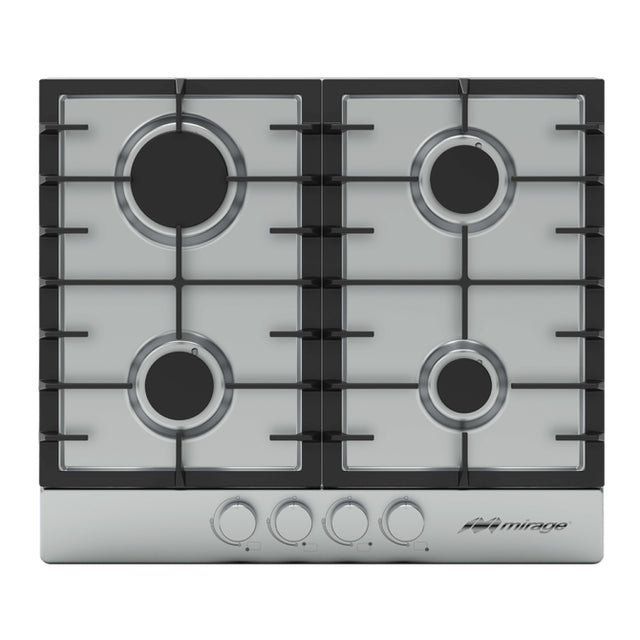 Mirage MPS60GB placa Acero inoxidable Integrado 60 cm Gas 4 zona(s) | Placas