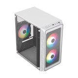 Acteck Doom Pro Crystal GI730 Mini Tower Blanco 600 W, Micro ATX, Mini-ITX, Metal