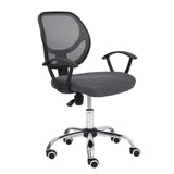 Nextep NE-650SG silla para oficina o computadora asiento acolchado respaldo de malla, Gris, Gris, Tela