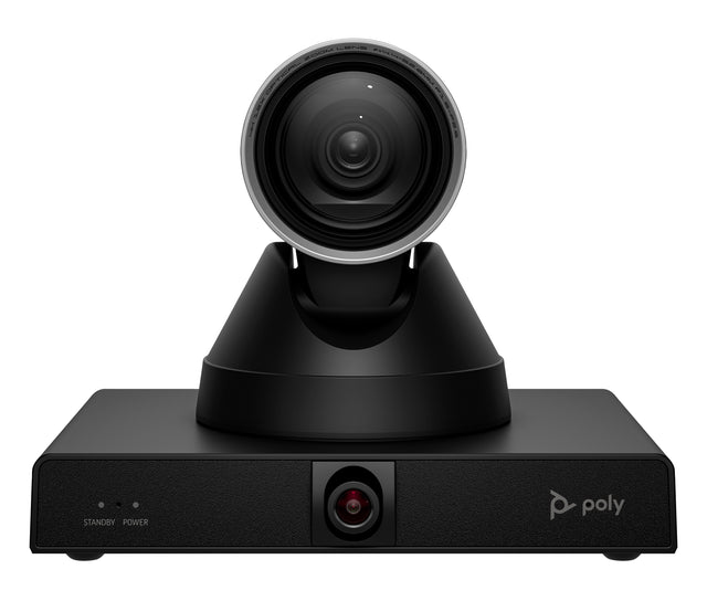 HP Poly Cámara inteligente Poly Studio E60 4K con zoom óptico de 12 aumentos y MPTZ Cámaras de videoconferencia 8 MP 8 M