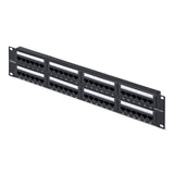 StarTech.com Panel de Parcheo 2U de 48 Puertos Cat6 RJ45 de Montaje en Rack de Servidores - UTP -Tipo 110 Punch Down - P