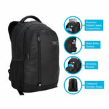 Targus 15.6" Sport Backpack (Black) mochilas Mochila deportiva Negro Deporte Si