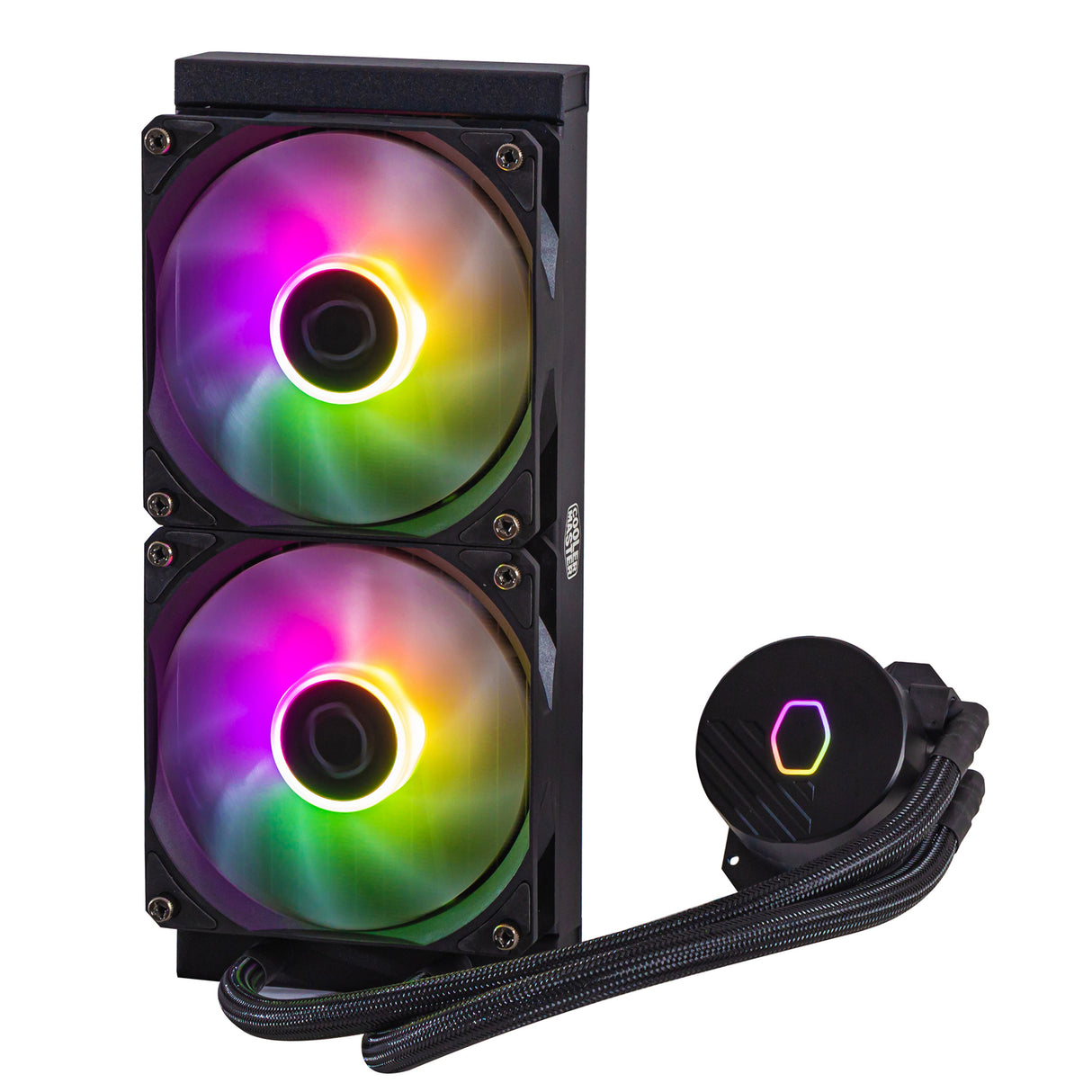 Cooler Master MasterLiquid 240L Core ARGB Procesador Kit de enfriamiento líquido 12 cm Negro, 650 RPM, 1750 RPM