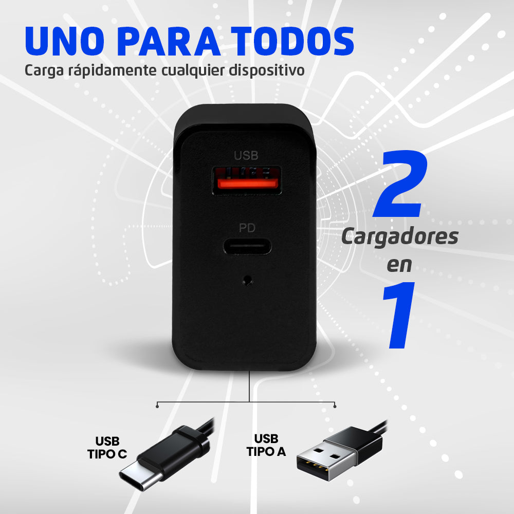 Vorago AU-350 Universal Negro Corriente alterna Interior, AU-350-BK | Cargador de dispositivos móviles
