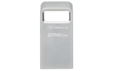 Kingston Technology 256GB DataTraveler Micro 200MB/s Metal USB 3.2 Gen 1 Memoria Flash 256 GB USB tipo A 3.2 Gen 1 (3.1 Gen 1) 200 MB/s
