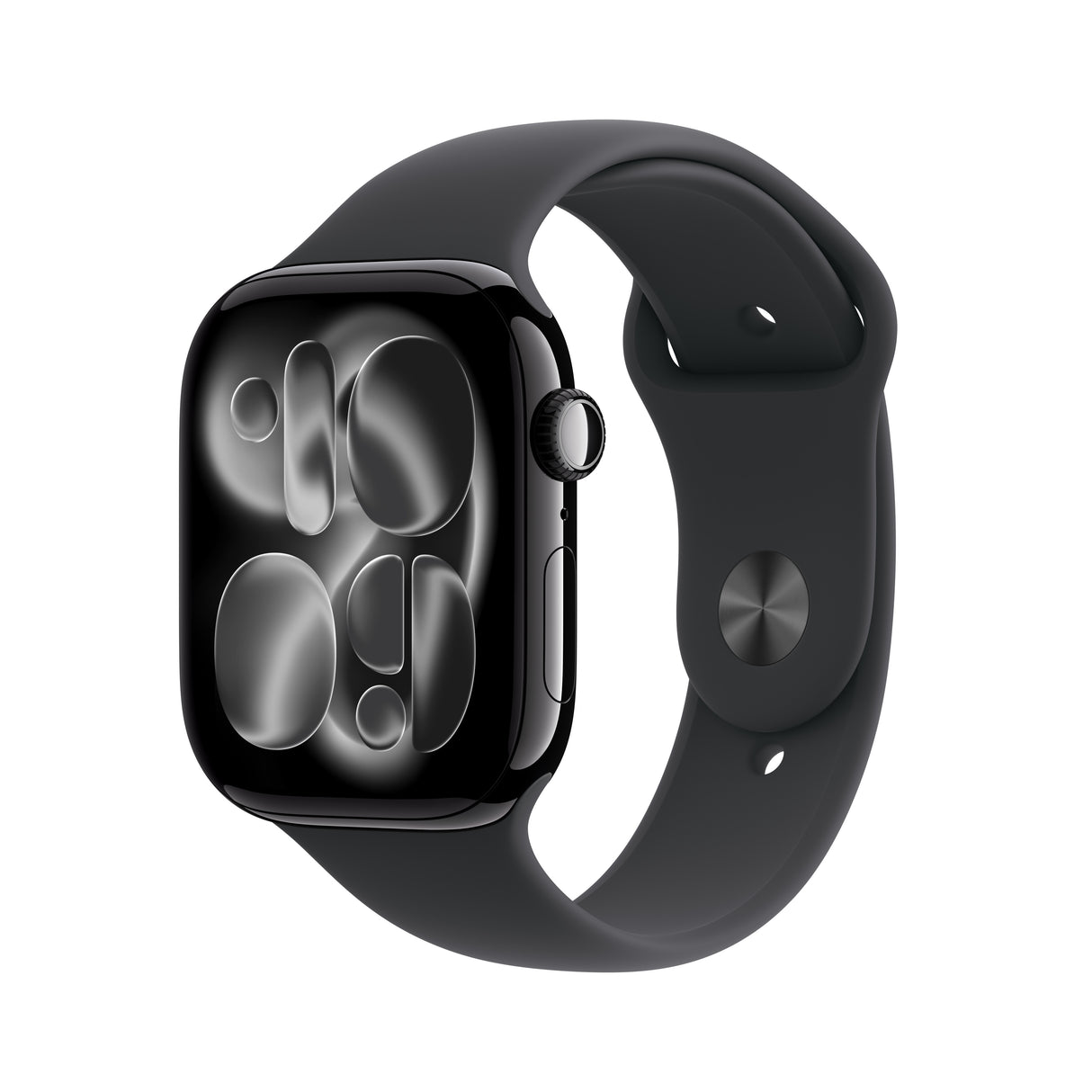 Apple Watch Series 11 46mm Jet Black Aluminum Case Black Sport Band M/L