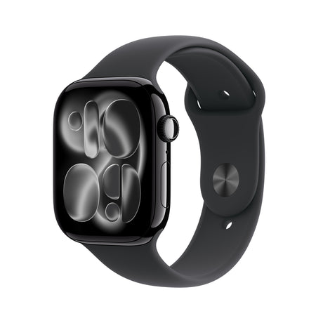 Apple Watch Series 11 46mm Jet Black Aluminum Case Black Sport Band M/L