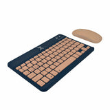 Perfect Choice Genova teclado Ratón incluido Universal RF inalámbrico + bluetooth Español Azul, Interruptor de llave de 