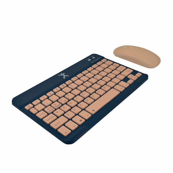 Perfect Choice Genova teclado Ratón incluido Universal RF Wireless + Bluetooth Español Azul