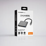 ArgomTech ONE AXESS Alámbrico USB 3.2 Gen 1 (3.1 Gen 1) Type-C Plata