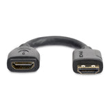 StarTech.com Cable de 15cm de Extensión Alargador HDMI 2.0 de Alta Velocidad con Ethernet - Extensor de Puertos - Cable