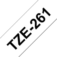 CINTA BROTHER TZE261 P/PT1750/9200/9400 NGRO/BCO 36MM