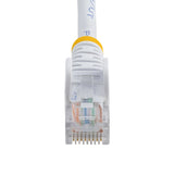 StarTech.com Cable de Red de 0,5m Blanco Cat5e Ethernet RJ45 sin Enganches Cable Blanco 0,5 m Cat5e U/UTP (UTP)