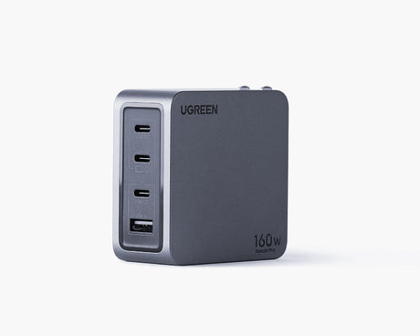 Ugreen 25876 cargador de dispositivo móvil Universal Gris Corriente alterna Carga rápida Interior