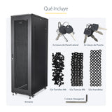 StarTech.com Rack Armario de Equipos de 4 Columnas 42U - Profundidad de 36in - Rack Armario de 19 Pulgadas con Ruedas -