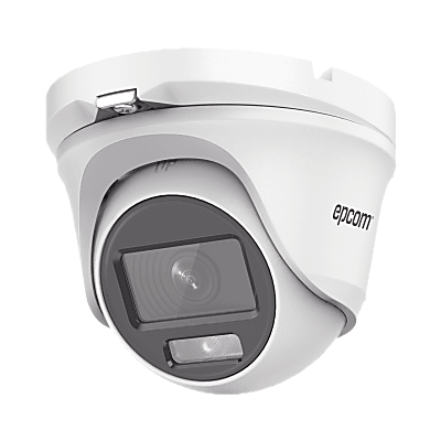 E3K-TURBO-HC - [ColorVu] Eyeball TurboHD 3K / Lente de 2.8mm / Microfono integrado / Imagen a color 24/7 / Luz Blanca 20 metros / Exterior IP66 / dWDR