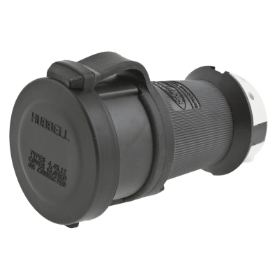 HUB-HBL-2733-SW - Hubbell Conector Hembra con Bloqueo de Media Vuelta / 30 A / 480 V CA HUB-HBL-2733-SW