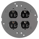 HUB-S1SP-DU - Hubbell Sub-Placa / Duplex Doble / Aluminio Fundido HUB-S1SP-DU