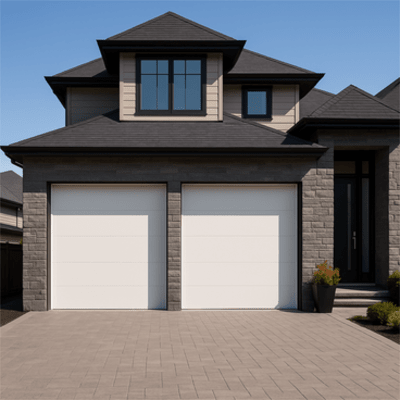 APDOOR-88 - Accesspro Puerta de Garage Seccional / 8 x 8 pies (2.44 x 2.44 m) / Panel Calibre 26 APDOOR-88