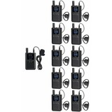 TT125 - Sistema de Guía Turístico / 2.4 GHz / 999 Canales / Alcance 150 m (492.1 ft) / 1 Transmisor y 10 Receptores / USB-C / Batería 3000 mAh