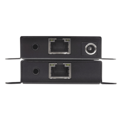 VE1821 - Kit Extensor HDMI | 4K sobre Cat 6 | 4096x2160 @ 30 Hz | Hasta 40 metros Cat 6 | Tecnología PoC | EDID Switch y Copia | Control IR Remoto | Audio Lossless 7.1CH | Metal | Plug and Play