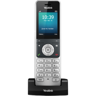 W56H - Teléfono Inalámbrico DECT Yealink W56H para Bases W70B W80 y W90 con Pantalla a Color Audio HD y Batería de 30 Horas