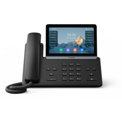 SIP-T87-W - Teléfono IP Ejecutivo SIP-T87W de Yealink con Pantalla Táctil Ajustable de 7 Pulgadas Wi-Fi 6 Bluetooth 5.0 y Cancelación de Ruido por IA