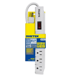 SYS-136220 - Surtek Multicontacto / Supresor de Picos 270 J / 6 Salidas NEMA 5-15R SYS-136220