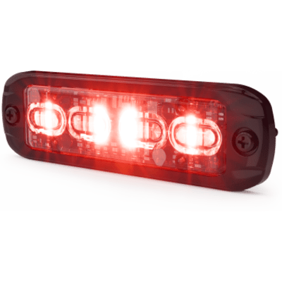 ED3802RGAW - Luz Auxiliar de 16 LED, Rojo/Verde/Ambar/Blanco, Lente Transparente